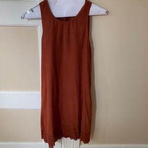 Small burnt orange dress